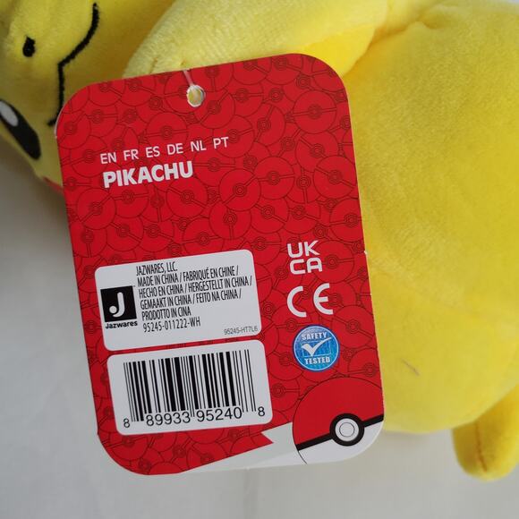 Nintendo Pokemon Pikachu Plush Yellow 9'' Stuffed Animal - Picture 5 of 8